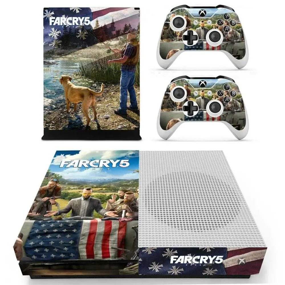 Far Cry 5 стикер s для Xbox One S виниловые наклейки на кожу крышка Pegatinas one тонкая консоль