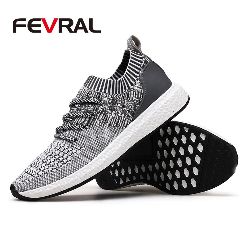 FEVRAL Brand Fashion Man Casual Shoes Big Size 38~46 Breathable &amp Light Lace-up Footwear 2020 Men Sneaker Tenis Zapatos | Обувь