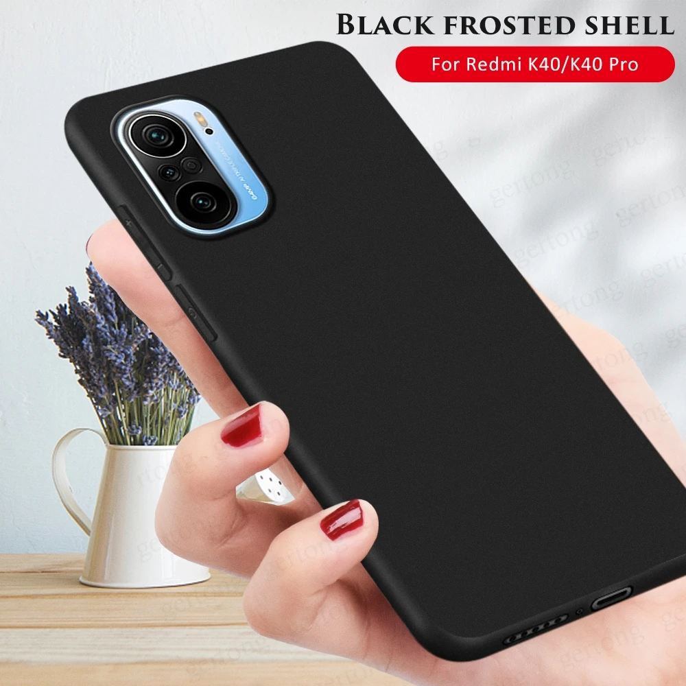 

Black Matte TPU Case Cover For Xiaomi Redmi K 40 20 Pro Plus K30 Ultra Soft Case For Redmi Note 10 Pro Max 10 S Protective Shell