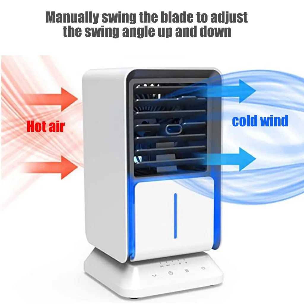 

Air Conditioner Air Cooler Mini Fan Portable Airconditioner For Room Home Air Cooling Desktop Usb Charging Air Conditioning Fan