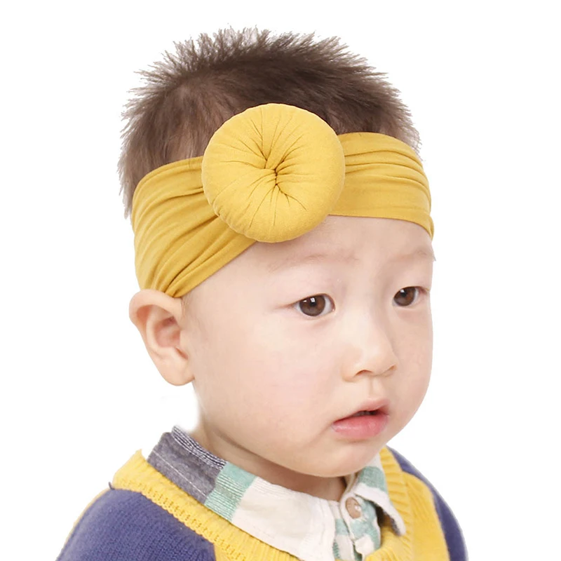 

Cute Nylon Newborn Baby Headband Bow Turban Hair band Hair Accessories Kids Hairband Vintage Headband Baby Headwear Girls