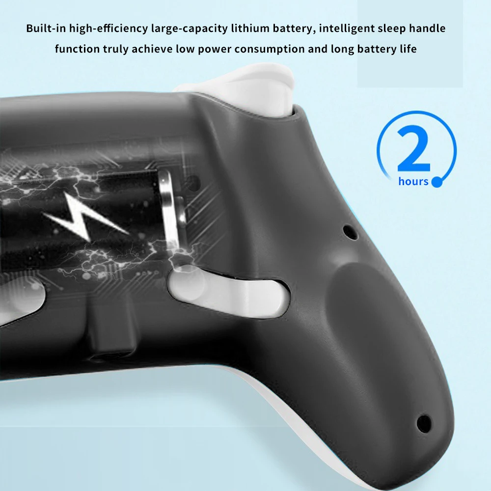 

Humanized Design Cool Light Effect Game Joystick Bluetooth Game Handle Wireless Rechargeable Humanized Matte Gamepad