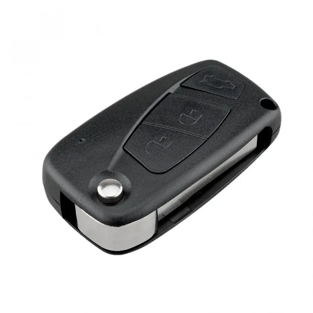 

3 Buttons Car Auto Key Fob Case Shell Replacement Flip Folding Remote Cover Fit for FIAT