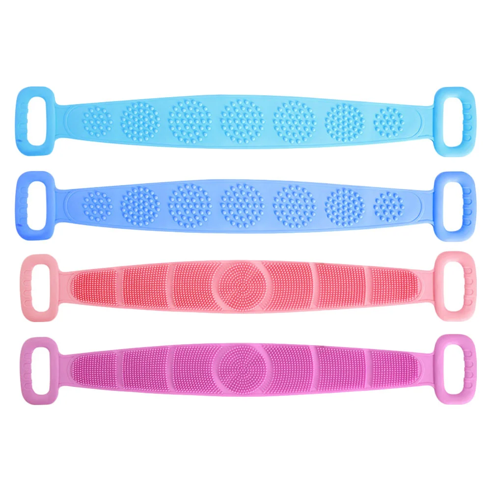 

4pcs Scrubbing Brushes Exfoliating Brushes Double Side Shower Strips