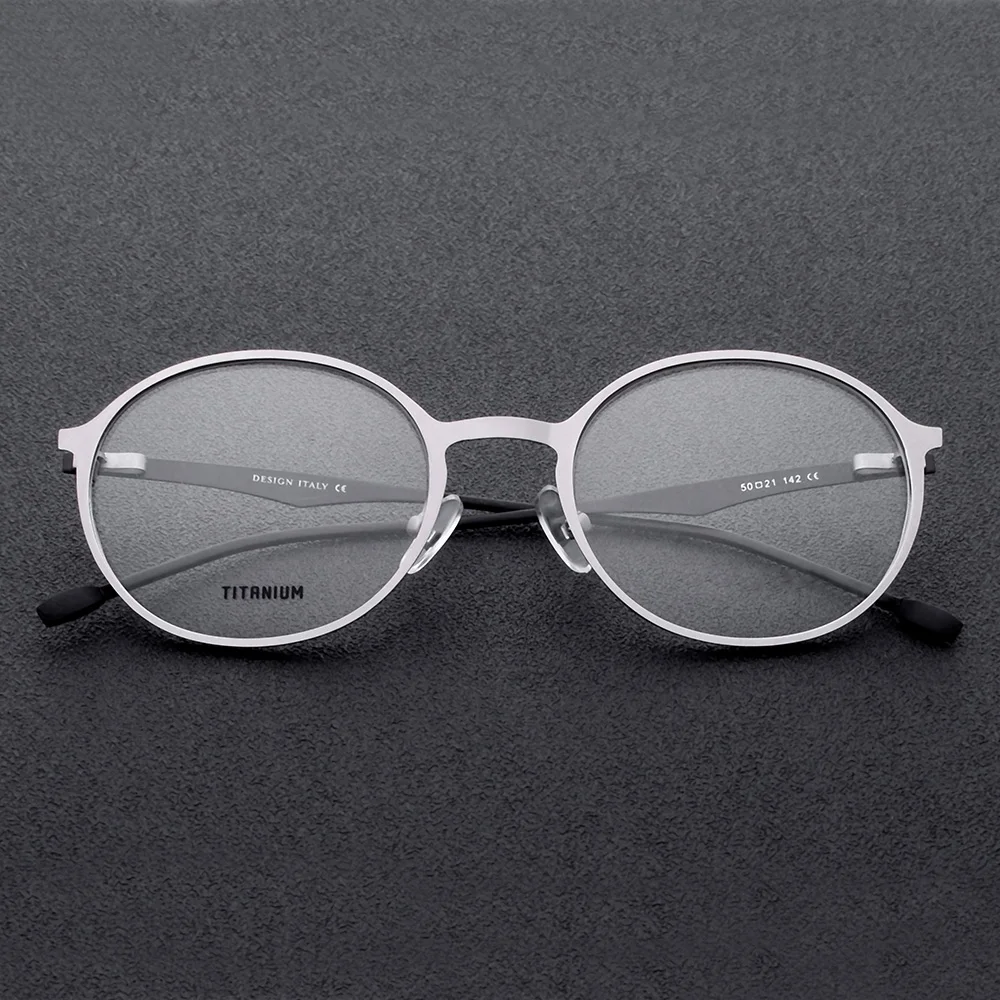 Очки по рецепту из титанового сплава для мужчин и женщин оптическая оправа с