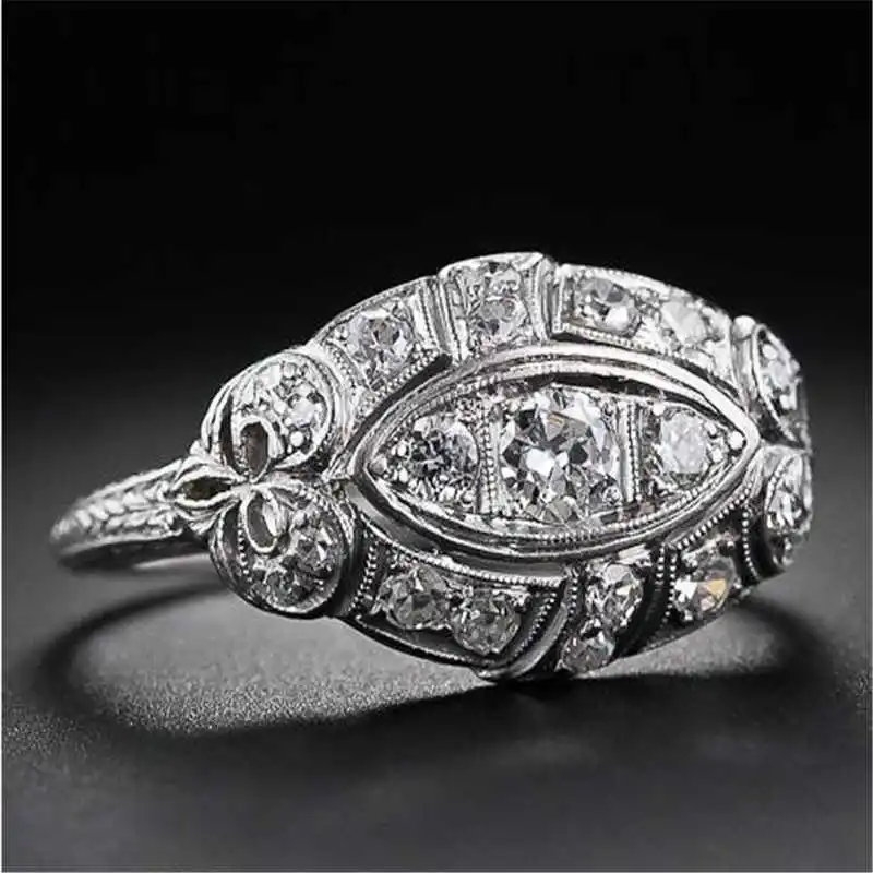 

Ring Women Fashion White Beautiful Jewelry Wedding Engagement Size 6-10