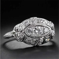 ring women fashion white beautiful jewelry wedding engagement size 6 10