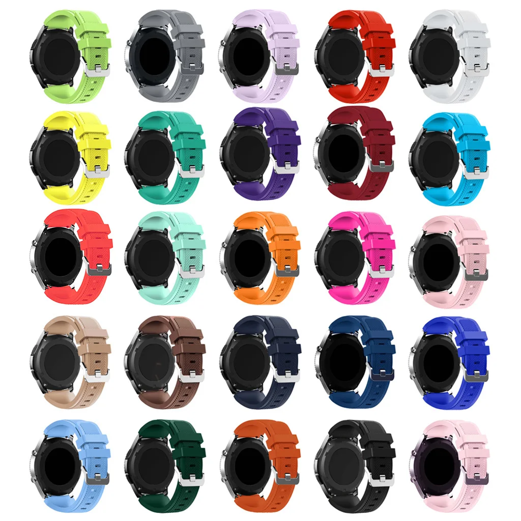 

22mm Silicone strap For -Amazfit GTR,Huawei Watch GT2,-Galaxy Watch3 Wristband K3NB