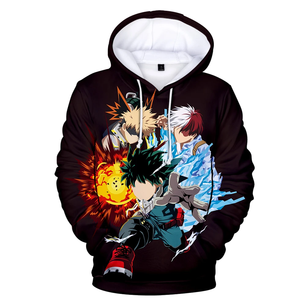 

2021 Popular 3D My Hero Academia Hoodies Men Women Print Hoodie My Hero Academia Sweatshirts Pullovers Spring Tracksuits Hooded