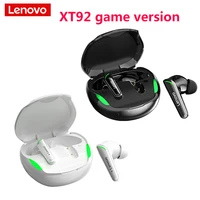 lenovo xt92 tws gaming earbuds low latency bluetooth earphones stereo wireless 5 1 bluetooth headphones touch control headset