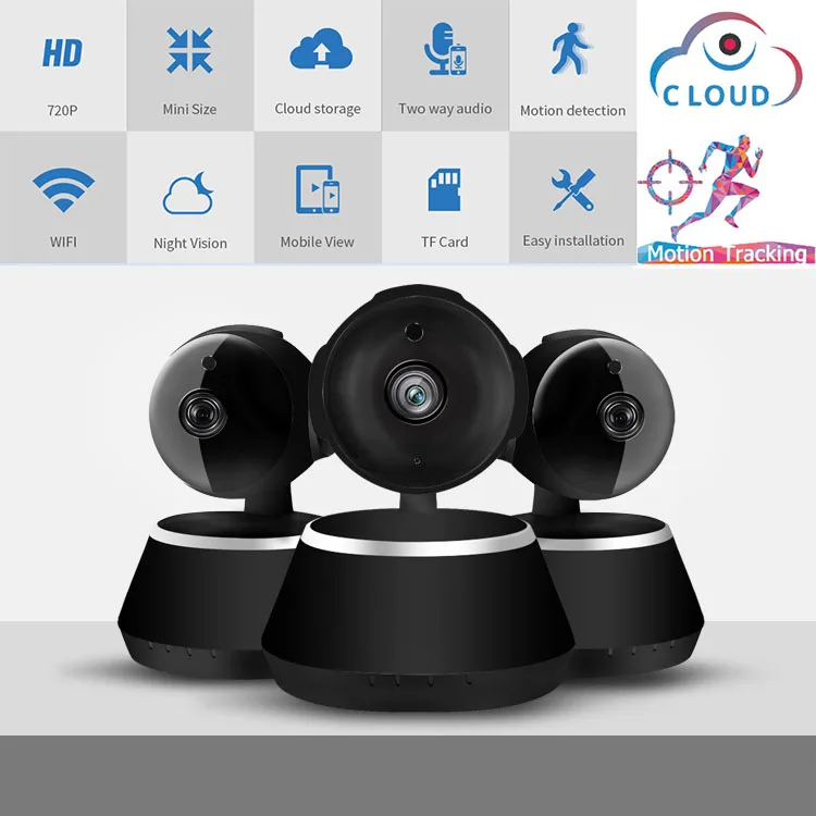 Беспроводная мини камера для помещений 720P 1080P HD IP Wi Fi видеонаблюдение радионяня