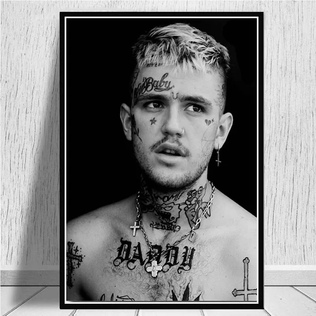 Плакат Лидер продаж Lil Peep R.I.P Рэпер Хип хоп новый музыкальный певец звезда