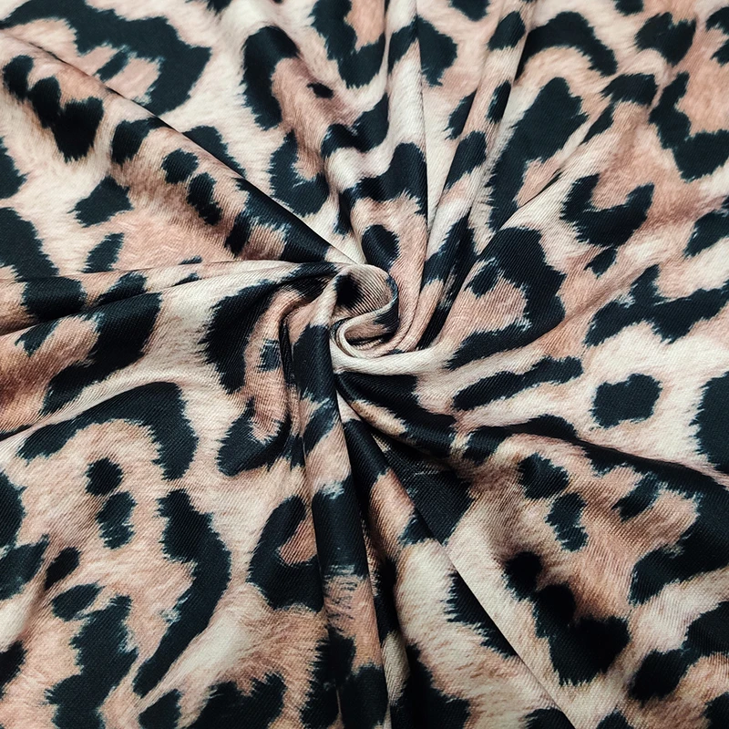 

2021 Summer Jurk Luipaard Women Vintage Animal Print Party Maxi Dress