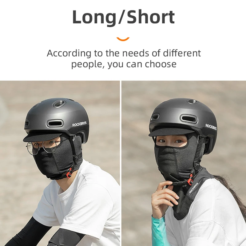 ROCKBROS Bike Mask Full Face Summer Breathable Sun UV Protection Balaclava Glasses Hole Quick-Drying Tactical | Спорт и развлечения
