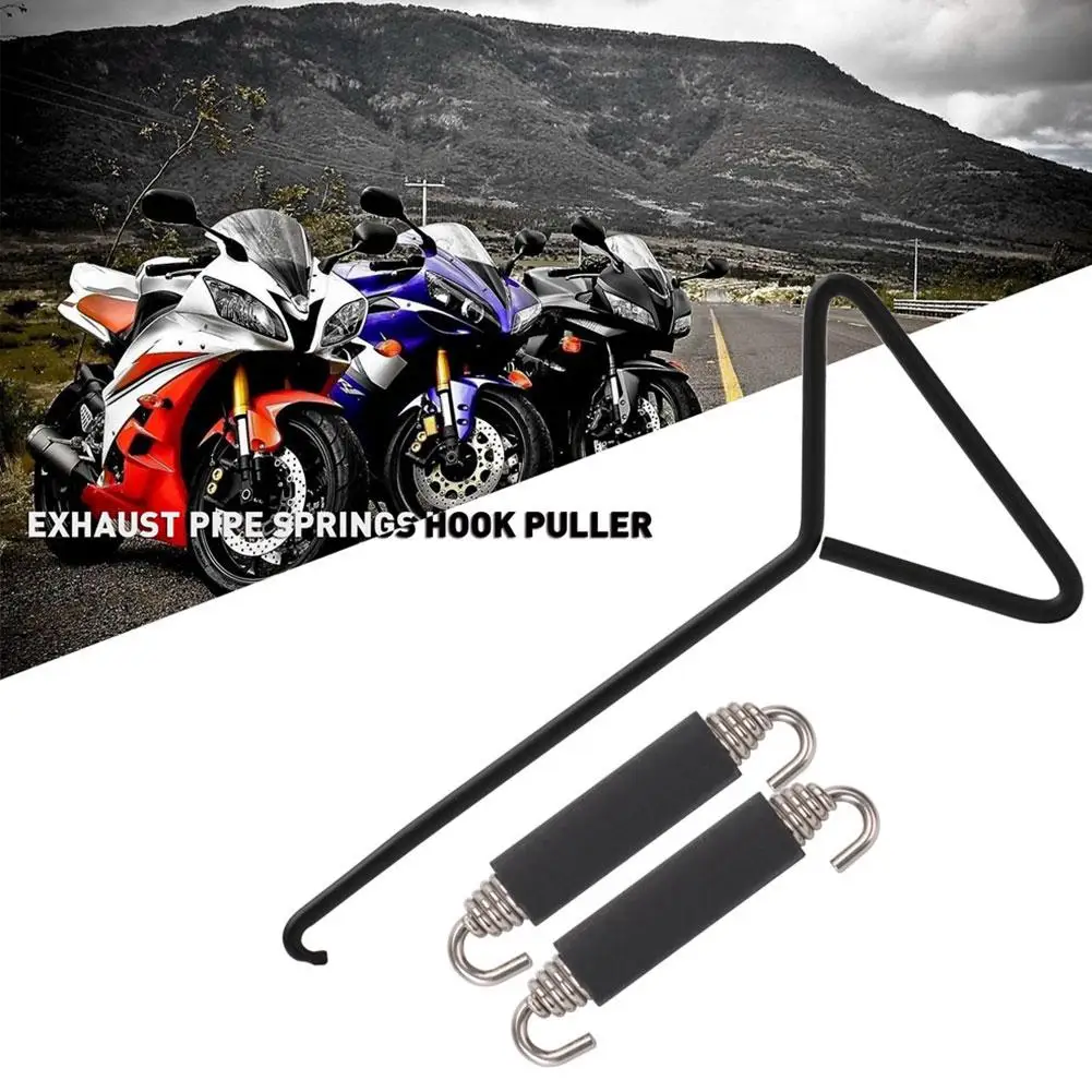 

Universal Motorcycle Spring Hooks Stainless Steel T-Handle Exhaust Stand Puller Tools Motorbike Installing Removing Accessories