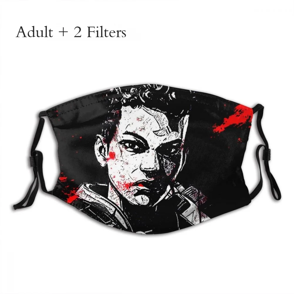 

Bangalore Splatter Canvas Dust-proof Mask Apex Legends Shooter Battle Royale Game masque With Filters Protection Respirator