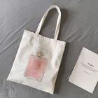 Роскошные сумочки в розовом цвете с духами, женские сумки, дизайнерская Холщовая Сумка на плечо, Повседневная модная сумочка в стиле Харадзюку, женская сумка, 2019