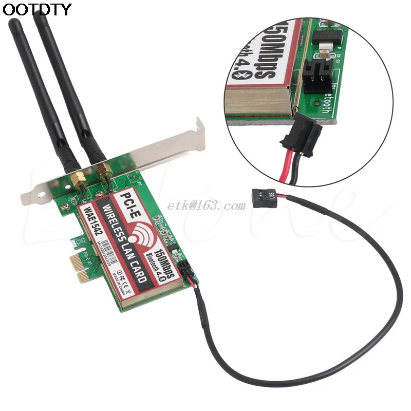 

Bluetooth 4.0 Wireless 50M PCI-E PCI Express Card WIFI Network LAN Ethernet NIC