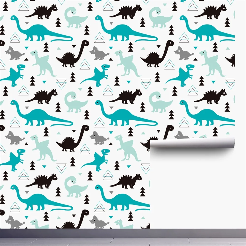 

Geometric Animal Dinosaur Pattern Wall Sticker Waterproof PVC Wall Sticker Self-adhesive Wallpaper home decor wedding decoration