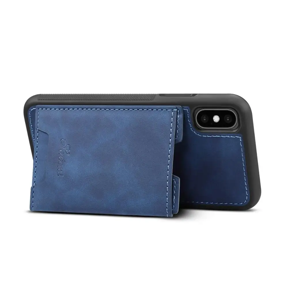 For iPhone 7 8 6 6S Plus 11 Pro Max Wallet Case Flip With Credit Card Holder Slim Leather Shockproof X XS XR | Мобильные телефоны и