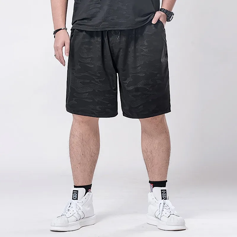 Yoga Camouflage Tracksuit Men Spring Summer Running Gym Short Sleeve T-shirt Shorts Street Casual Loose Sportswear Plus Size 7XL | Мужская