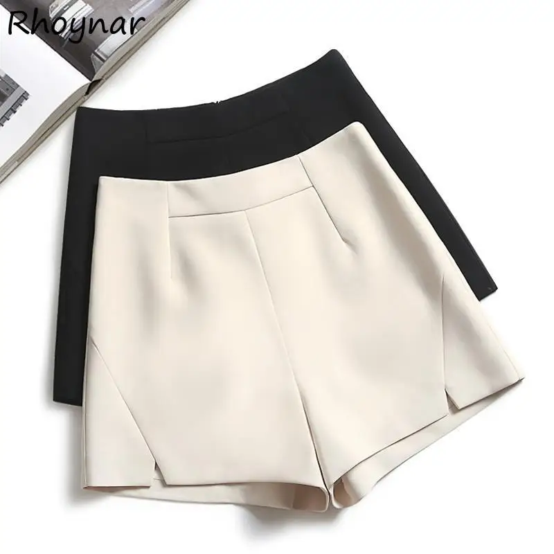 

Shorts Women Loose Solid High Waist All-match Casual Daily Simple Tender Elegant Street Wear College Girls Wide-leg Bf S-5xl Ins