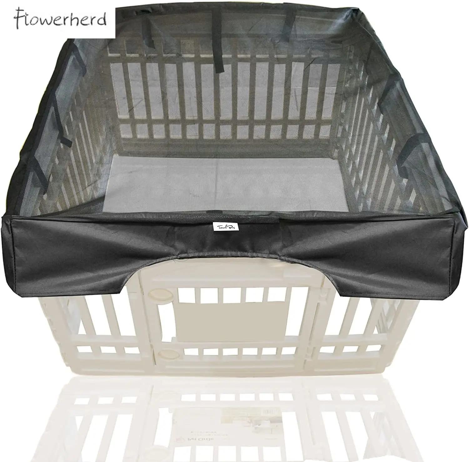 Pet манеж сетчатая ткань верхней крышке обеспечивают затемненных областей для