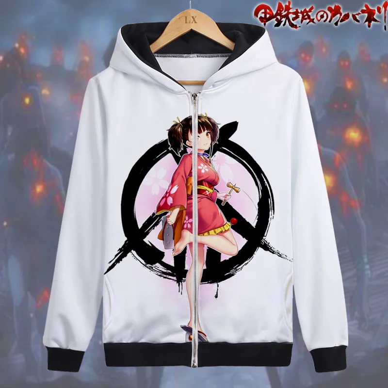 Толстовка Kabaneri Железной Крепости Мужская худи в стиле хип-хоп толстовка с