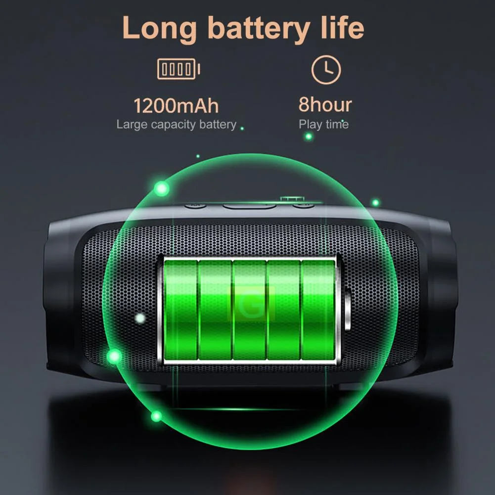 Portable Bluetooth Wireless Speaker Column Stereo HiFi Heavy Bass Soundbar Subwoof Loudspeaker AUX TF Card Support FM Radio | Электроника