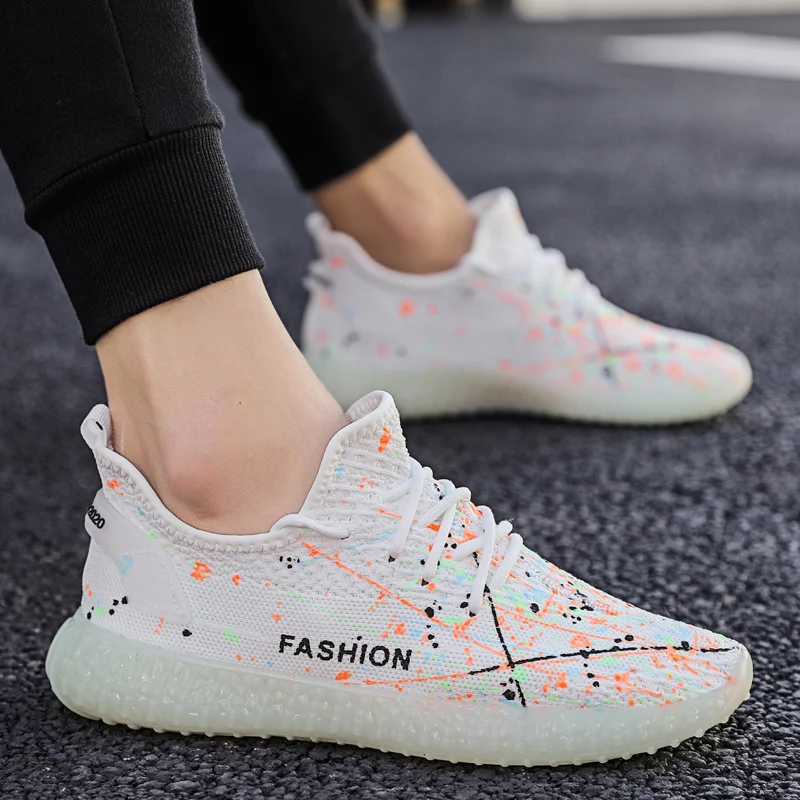 

Men Tennis Sport Shoes Luminous Casual Platform Chunky Blade Sneakers Lighted Running Training Walking Shoes Footwear