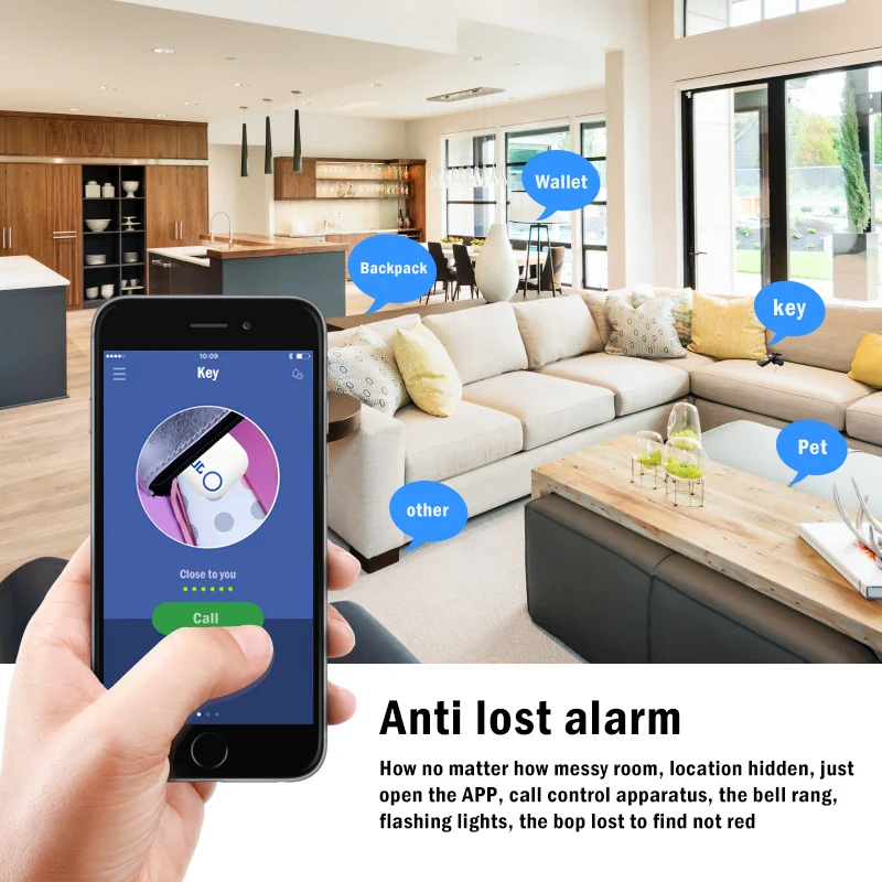 

Smart Mini GPS Tracker Anti-Lost Waterproof Bluetooth-compatible Tracer For Pet Dog Cat Keys Wallet Bag Kids Tracking Devices
