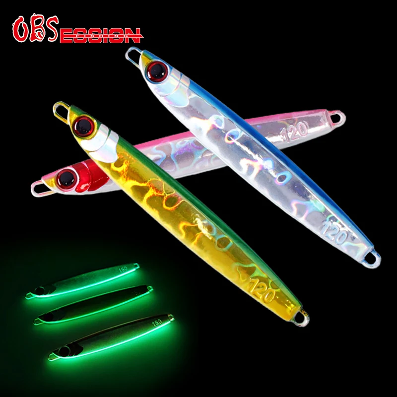 OBSESSION J54 120 г 160 Японская лазерная металлическая медленно тонущая джиг-приманка
