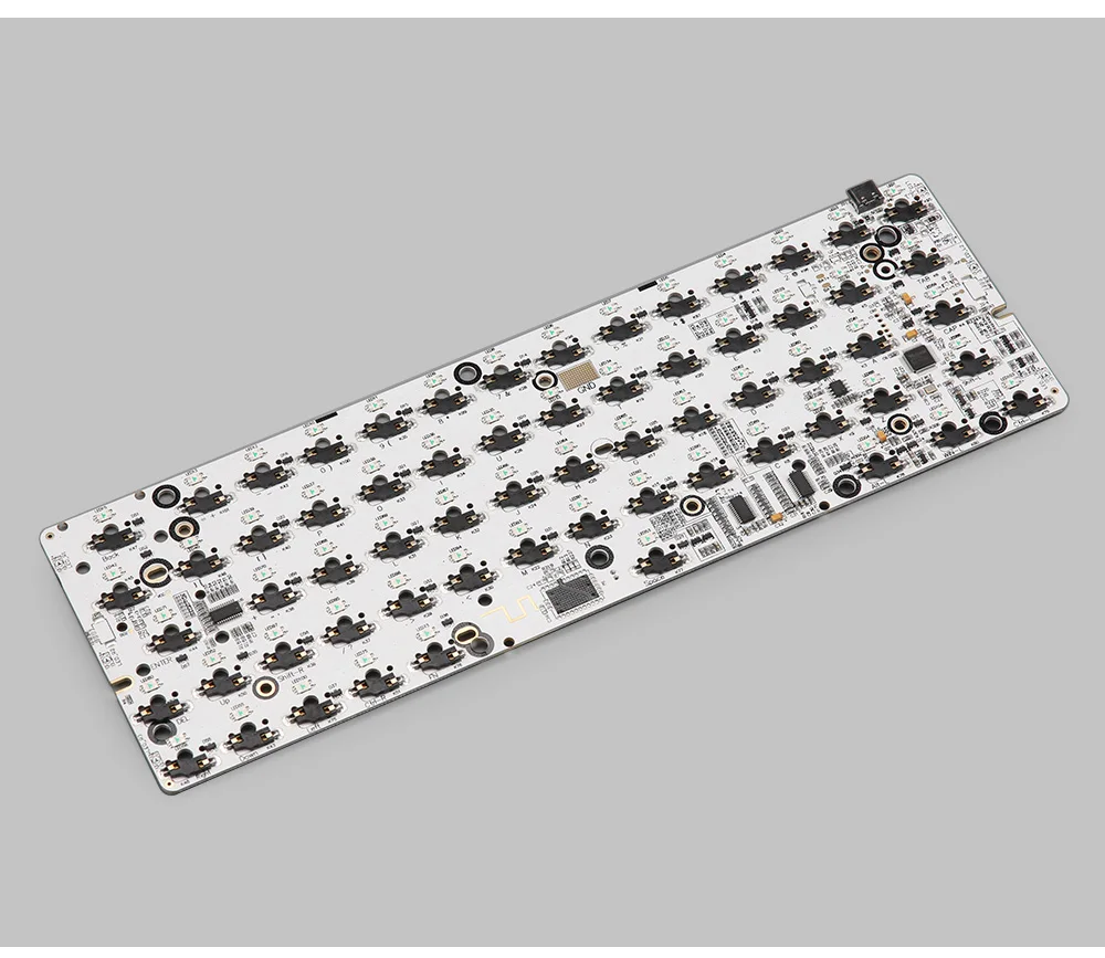 KBDfans Новое поступление GK64 pcb RGB 60% 64 клавиши Горячая замена PCB diy механическая клавиатура hotswap разъем
