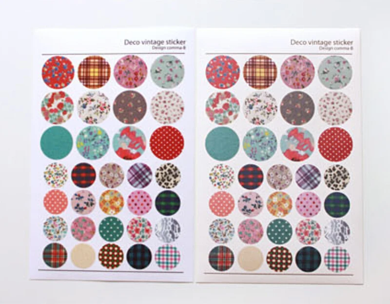 

JETTING 6Pcs Lovely Print Notebook Album Calendar Memo Message Diary Notes Memo Decor Scrapbook Paper Stickers Wholesale