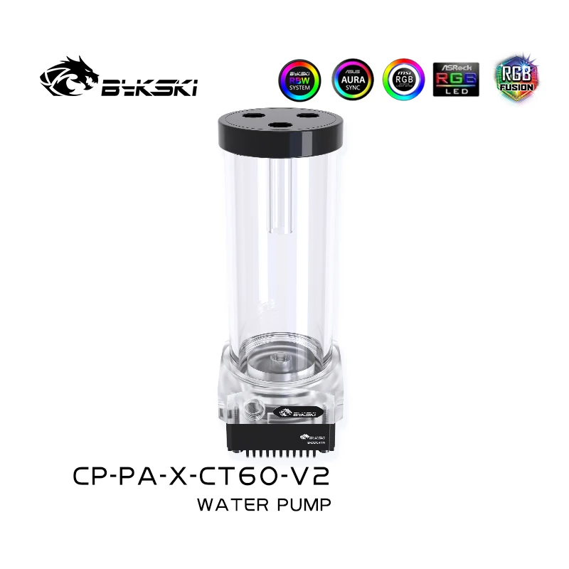 Bykski коробка насоса DDC 5V 3Pin D-RGB(RBW) или 12V 4P RGB 100-200 мм резервуар + насос Комплект