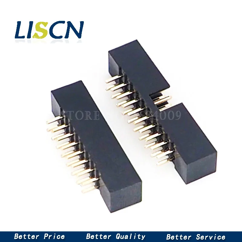 10 шт. dip 6/10/20/26/34/40 PIN 2 0 мм Штекерный разъем прямое гнездо idc box PCB двухрядный 10P/20P/40P DC3