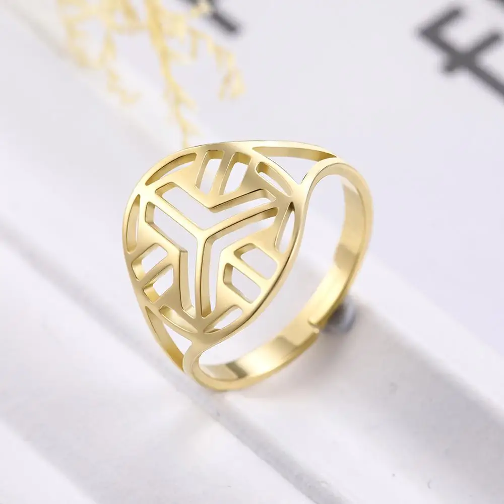 Регулируемое кольцо из нержавеющей стали с изменяемым размером|Кольца| |