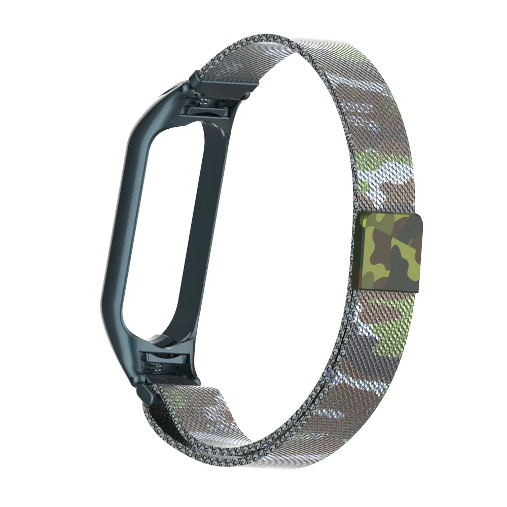 

40 New Colors For Xiaomi Mi Band 5 Stainless Steel Zinc Alloy Electroplated Magnetic Strap For Mi Band 5 4 3 Bracelet Wristband