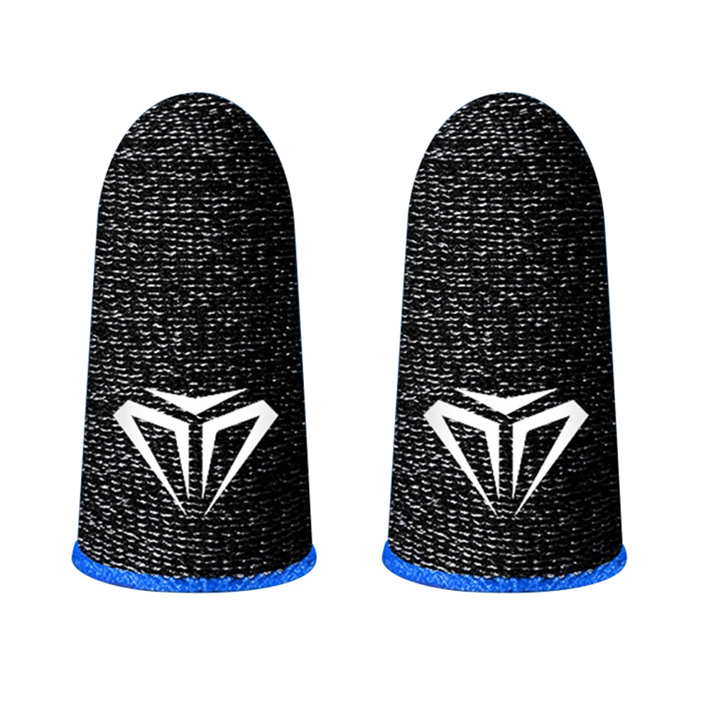 

2pcs Gaming Finger Cots Cover Breathable Game Controller Finger Sleeve for PUBG Mobile Games Anti-slip Game Thumb Gloves