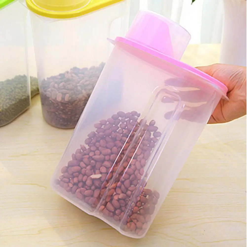 1 шт. 9/2.5L Пластик Кухня риса Крупы Bean для хранения сухих продуктов контейнер с