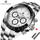 Часы PAGANI DESIGN для мужчин 1644 Часы с хронографом Япония VK63 Механизм Роскошные сапфировые мужские кварцевые наручные часы PD 1644