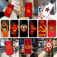 soviet union ussr flag phone case for huawei p40 p20 p30 mate 40 20 10 lite pro nova 5t p smart 2019