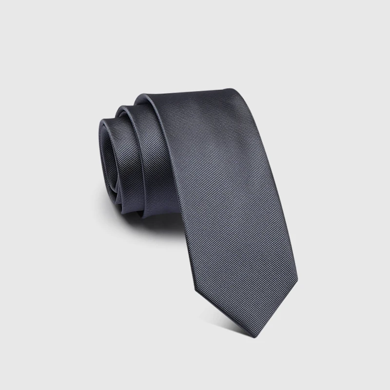 2021 New High Quality Solid Color 5.5CM Skinny Tie for Men Fashion Formal Business Wedding Party Necktie With Gift Box
