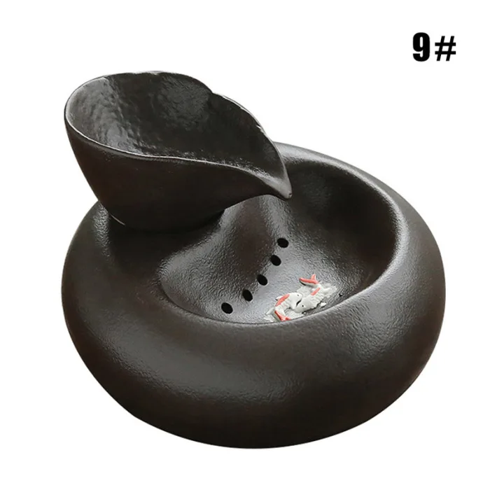 Cat Ceramic Water Fountain Automatic Pet Drinking Fountain Quiet Electric Automatic Circulation System Water Dispenser P7Ding