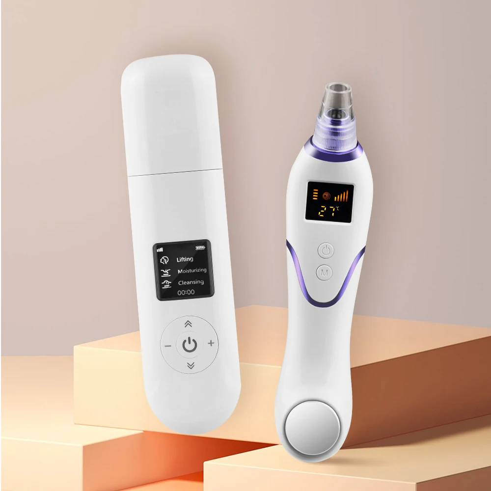 

Ultrasonic Skin Scrubber Ultrasonic Facial Cleaner Blackhead Remover Electric Face Cleaning Brush Ultrasonic Peeling Skin Care