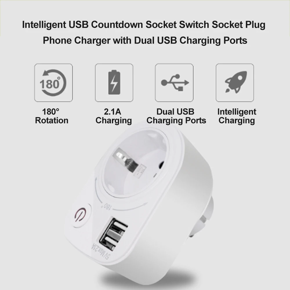 5V 2.1A Электрический адаптер зарядного устройства с двойным USB интеллигентая (ый)