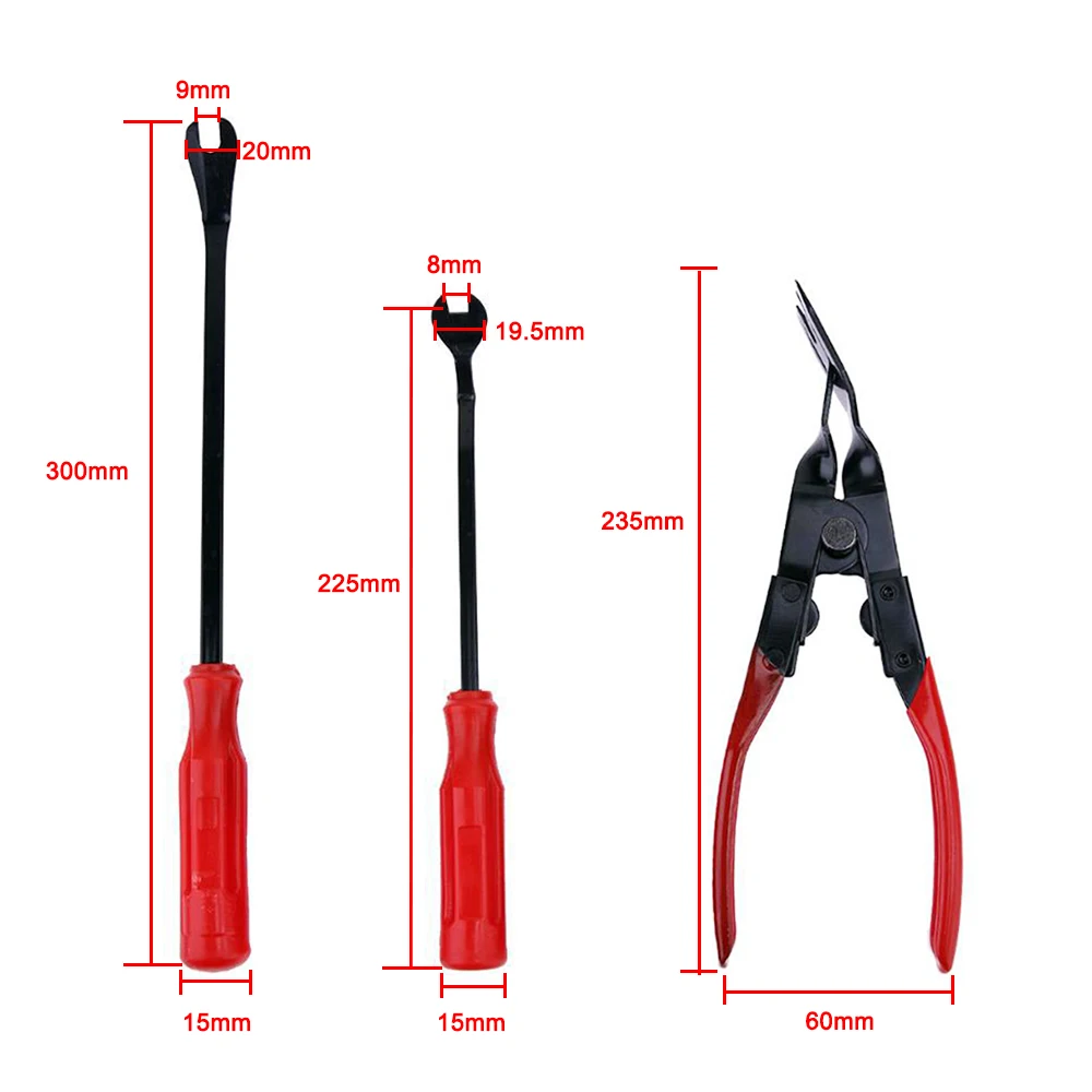 3 шт. автомобильный Съемник наличников дверей плоскогубцы крепеж съемник