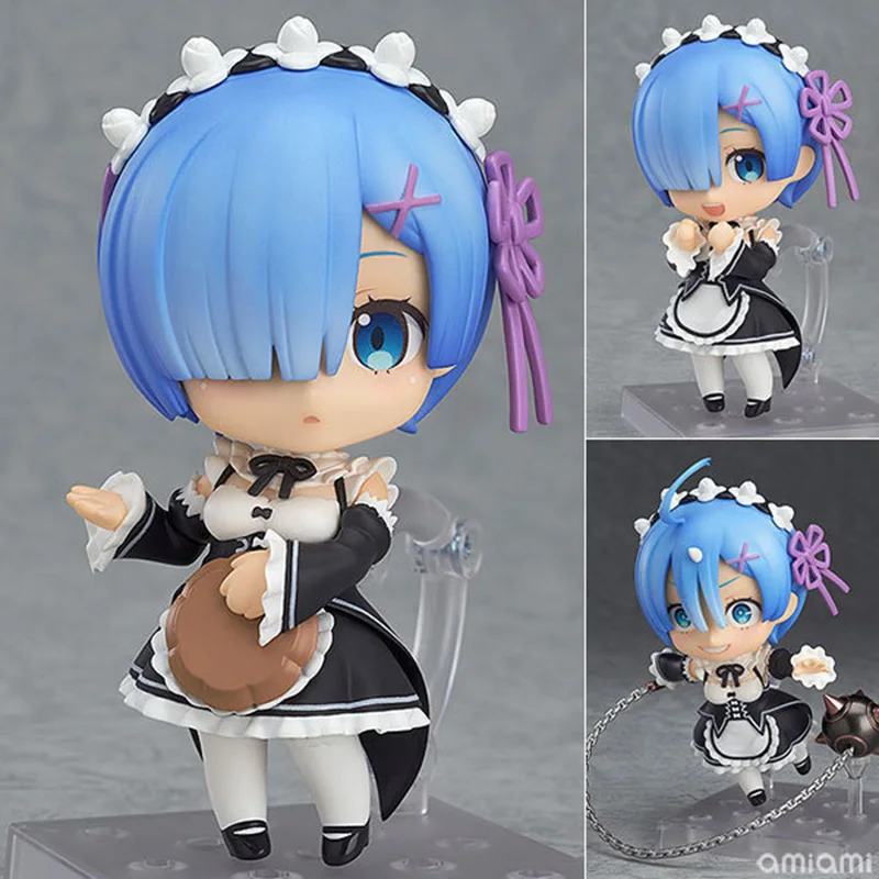 

Anime Life In A Different World From Zero 10CM Figure Rem 663# Q Version PVC Collectible Model Children Pet Mini Kawaii Toy Gift