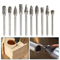 shank tungsten carbide milling cutter rotary tool burrs rotary drill die grinder carving bit double cut rotary electric grinding