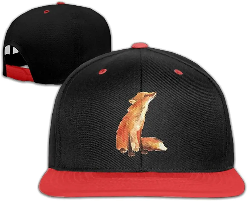 

Бейсболки Red Fox в стиле унисекс, однотонная регулируемая бейсболка в стиле хип-хоп с плоским козырьком, дышащая сетчатая бейсболка